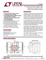 LT3466EDD datasheet pdf Linear Technology