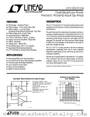 LT1114M datasheet pdf Linear Technology