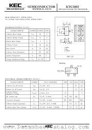 KTC3920 datasheet pdf Korea Electronics (KEC)