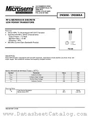 2N3866A datasheet pdf Microsemi
