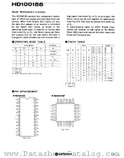 HD100155F datasheet pdf Hitachi Semiconductor