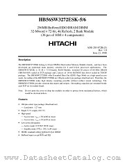 HB56SW3272ESK-5 datasheet pdf Hitachi Semiconductor