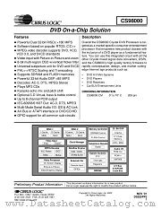 CS98000-CM datasheet pdf Cirrus Logic