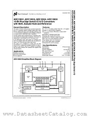 ADC10834CIWM datasheet pdf National Semiconductor