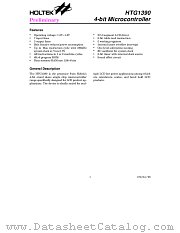 HTG1390 datasheet pdf Holtek Semiconductor