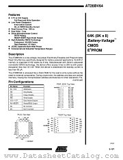 AT28BV64-30TC datasheet pdf Atmel