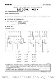MIG30J103H datasheet pdf TOSHIBA