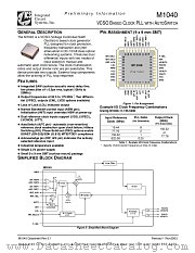 M1040-11I156.2500 datasheet pdf Integrated Circuit Systems