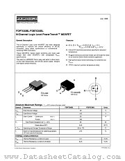 FDP7030 datasheet pdf Fairchild Semiconductor