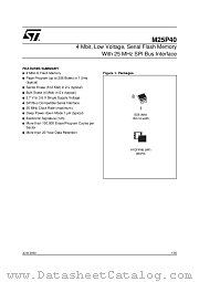 M25P40-VMW6T datasheet pdf ST Microelectronics