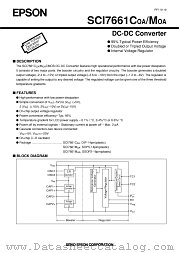 SCI761 datasheet pdf Epson Company