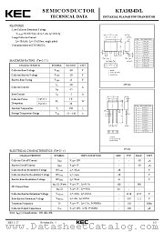 KTA1834 datasheet pdf Korea Electronics (KEC)