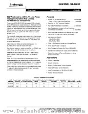 ISL8485ECB-T datasheet pdf Intersil