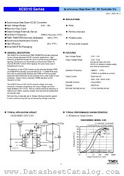 XC9210 datasheet pdf Torex Semiconductor