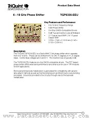 TGP6336 datasheet pdf TriQuint Semiconductor