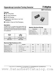 SMV1135 datasheet pdf Alpha Industries Inc