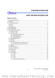 W921E840 datasheet pdf Winbond Electronics