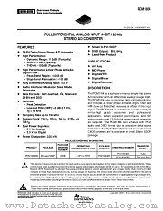 PCM1804 datasheet pdf Burr Brown