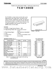 TCD1300D datasheet pdf TOSHIBA