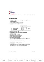 HYS64V64220GBDL datasheet pdf Infineon