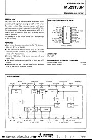M52313SP datasheet pdf Mitsubishi Electric Corporation