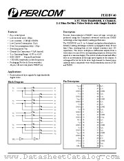 PI3DBV40 datasheet pdf Pericom Technology