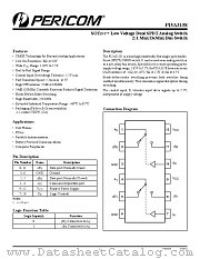 PI5A3158 datasheet pdf Pericom Technology