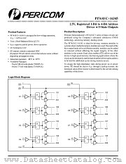 PI74AVC16345 datasheet pdf Pericom Technology