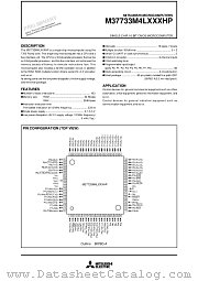 M37733M4L datasheet pdf Mitsubishi Electric Corporation