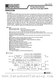 RS5C372B datasheet pdf Ricoh