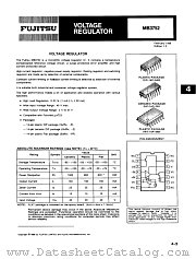 MB3752 datasheet pdf Fujitsu Microelectronics