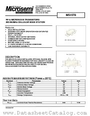 MS1578 datasheet pdf Microsemi