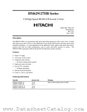 HM629127HB datasheet pdf Hitachi Semiconductor