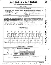AM29821A datasheet pdf Advanced Micro Devices