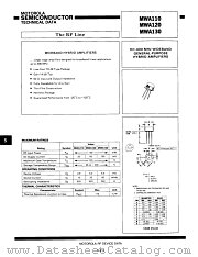 MWA130 datasheet pdf Motorola