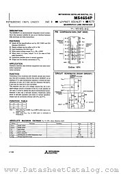 M54654P datasheet pdf Mitsubishi Electric Corporation