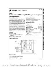LM81CIMT-31 datasheet pdf National Semiconductor