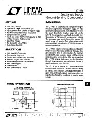 LT1116CN8 datasheet pdf Linear Technology