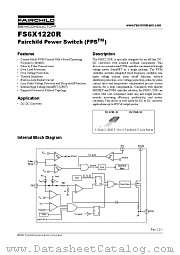 FS6X1220RTTU datasheet pdf Fairchild Semiconductor