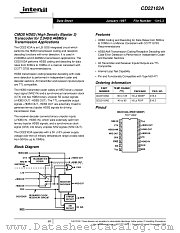 CD22103AE datasheet pdf Intersil
