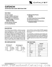 24C44 datasheet pdf Catalyst Semiconductor