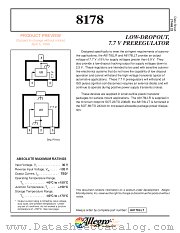 A8178LLR datasheet pdf Allegro MicroSystems