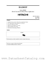 HA22032T datasheet pdf Hitachi Semiconductor