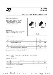 BAR46A datasheet pdf ST Microelectronics