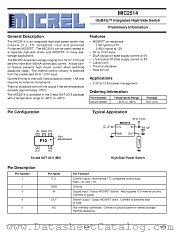 MIC2514BM5 datasheet pdf Micrel Semiconductor