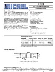 MIC5210-3.0BMM datasheet pdf Micrel Semiconductor
