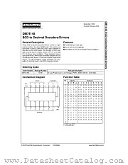 DM74145N datasheet pdf Fairchild Semiconductor
