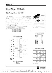 SL4043B datasheet pdf System Logic Semiconductor