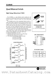 SL4066B datasheet pdf System Logic Semiconductor