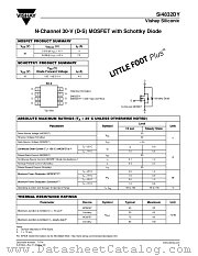 SI4832DY-T1 datasheet pdf Vishay